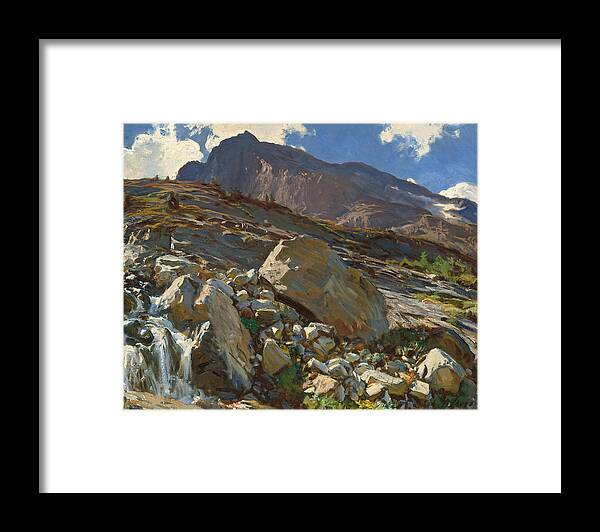 John Singer Sargent Framed Print featuring the painting Simplon Pass #4 by John Singer Sargent