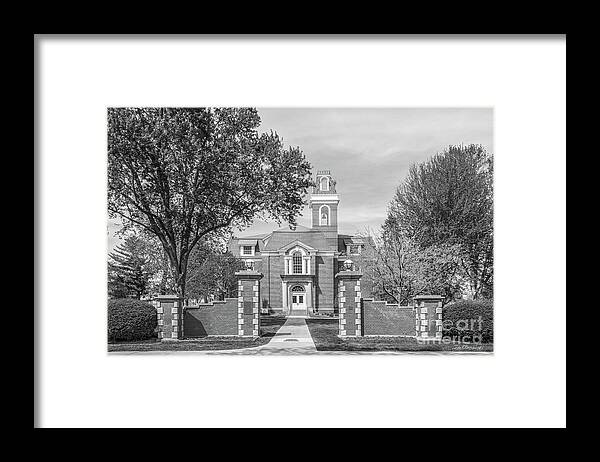 Simpson Framed Print featuring the photograph Simpson College College Hall by University Icons