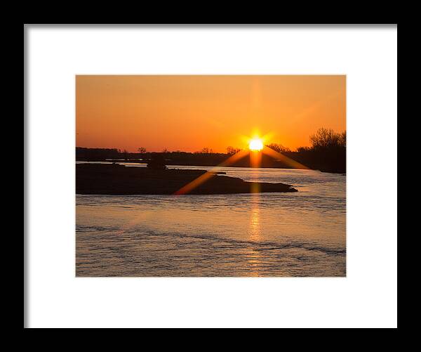 Sunrise Framed Print featuring the photograph Sunrise in Kearny Nebraska #3 by Dee Carpenter