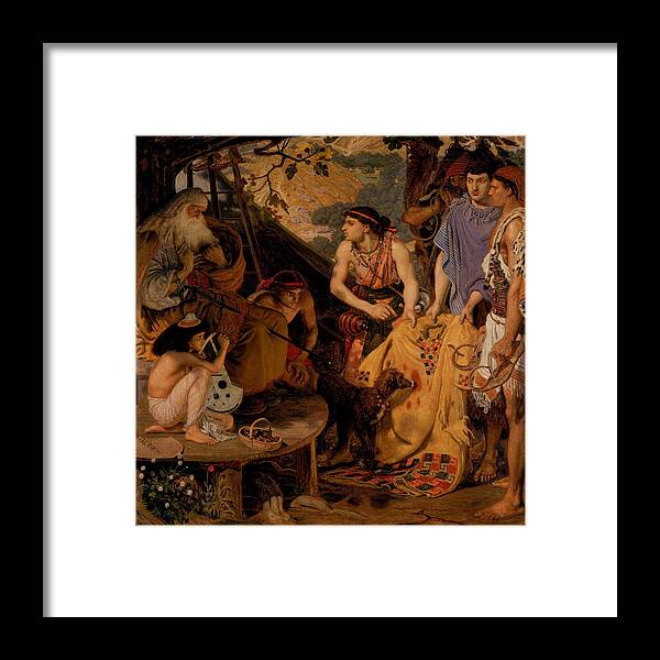 Ford Madox Brown (calais 1821-1893 London) Framed Print featuring the painting The Coat of Many Colours #4 by MotionAge Designs