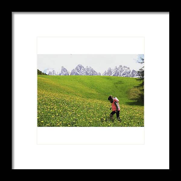 Funes Framed Print featuring the photograph Val Di #funes #3 by Luisa Azzolini