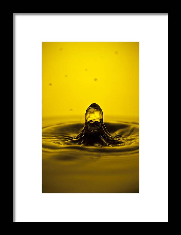 Water Framed Print featuring the photograph Water Droplet Jet #3 by Dustin K Ryan