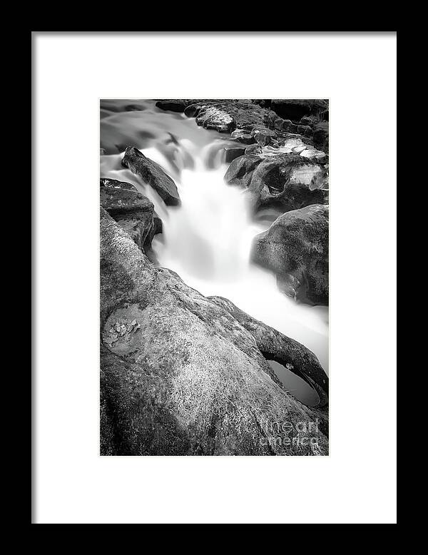 Bolton Abbey Framed Print featuring the photograph Waterfall on The River Wharfe by Mariusz Talarek