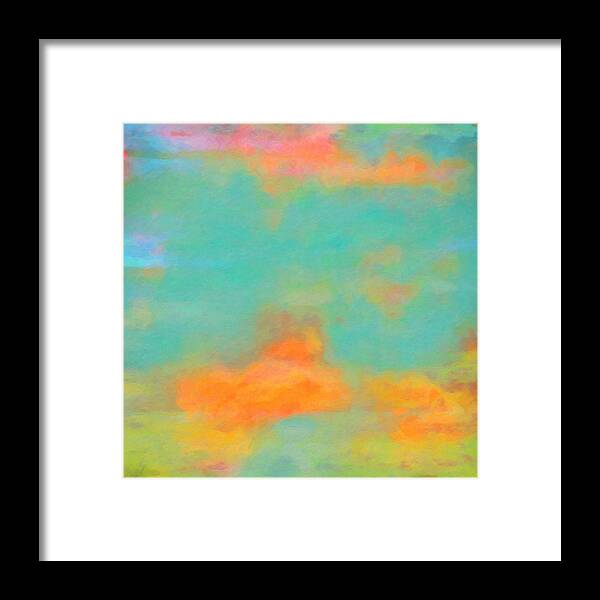 abstract Landscape Art Framed Print featuring the painting What-a-Color Art Series - Abstract Landscape Art #3 by Ricki Mountain