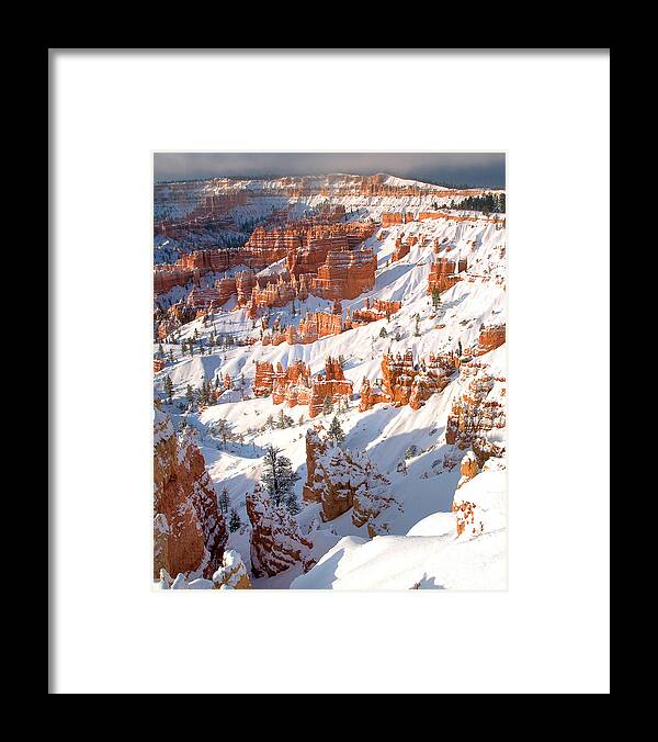 Dave Welling Framed Print featuring the photograph Winter Sunrise Bryce Canyon National Park Utah #3 by Dave Welling