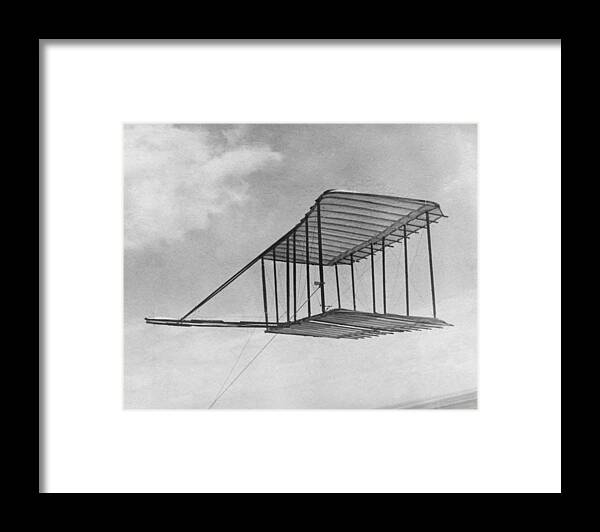1900 Framed Print featuring the photograph Wright Brothers Glider #3 by Granger