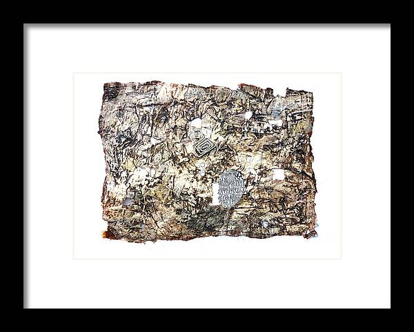  Framed Print featuring the mixed media Untitled #30 by Ronex Ahimbisibwe