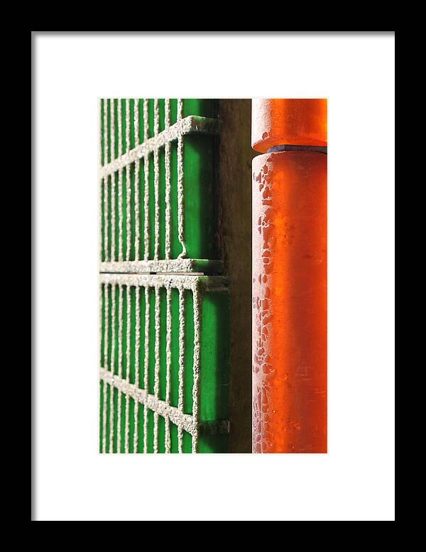 Green Dock Framed Print featuring the photograph Untitled #30 by Tracey Levine