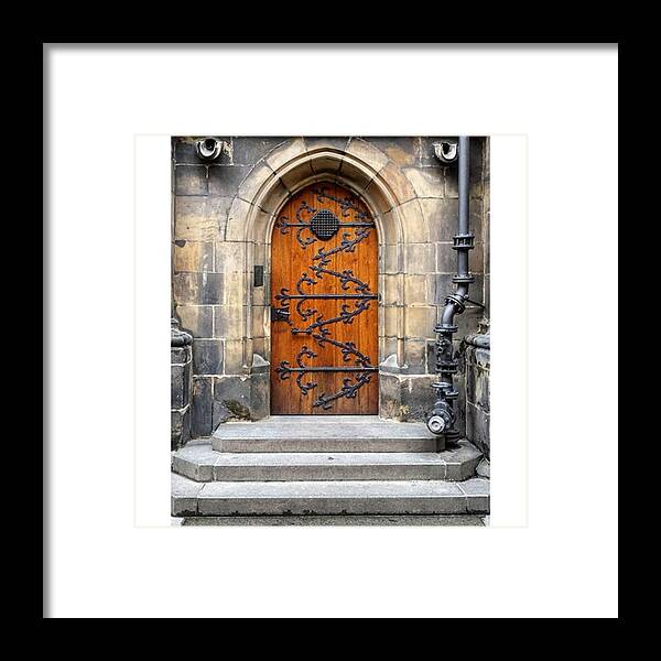 Mobilephotography Framed Print featuring the photograph #prague #nofilter #architecture #38 by Victoria Key