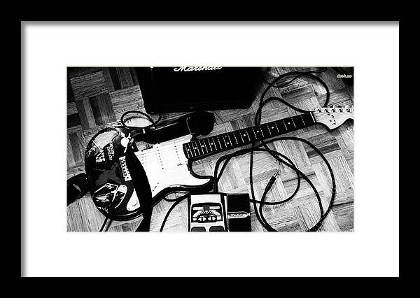 Guitar Framed Print featuring the photograph Guitar #39 by Jackie Russo