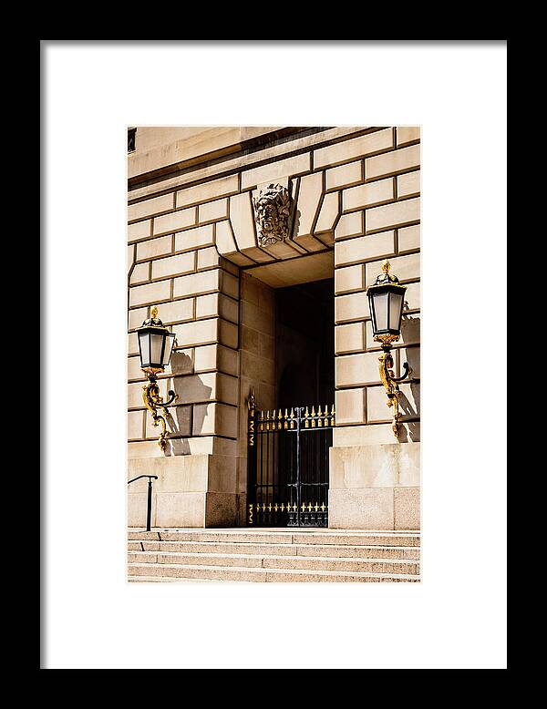 Architecture Framed Print featuring the photograph Andrew W. Mellon Auditorium, Washington #4 by Mark Summerfield