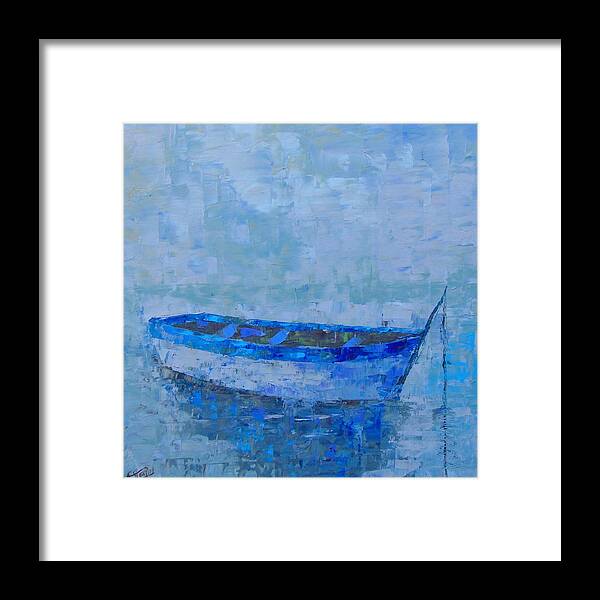 Boat Framed Print featuring the painting Boat of Provence #10 by Frederic Payet