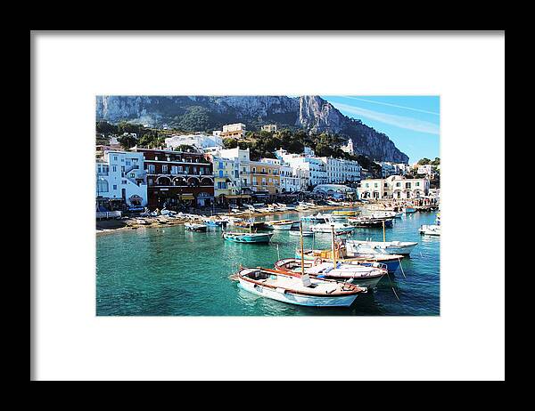 Amalfi Coast Framed Print featuring the photograph Capri #6 by Donn Ingemie