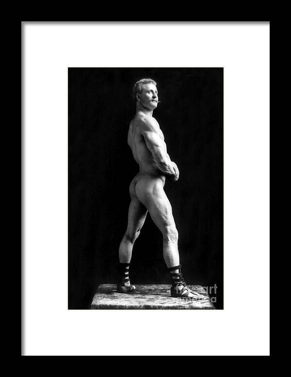 Erotica Framed Print featuring the photograph Eugen Sandow, Father Of Modern #4 by Science Source