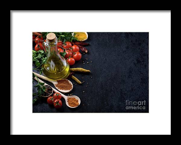 View Framed Print featuring the photograph Food ingredients #4 by Jelena Jovanovic