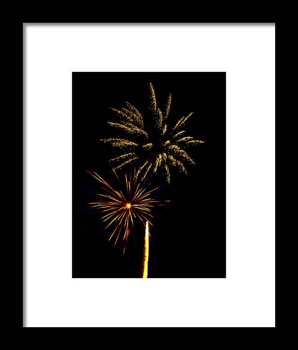 Fireworks Framed Print featuring the photograph Fourth of July by Bill Barber