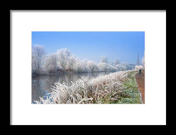 A Framed Print featuring the photograph Frosty morning #5 by Andrew Michael