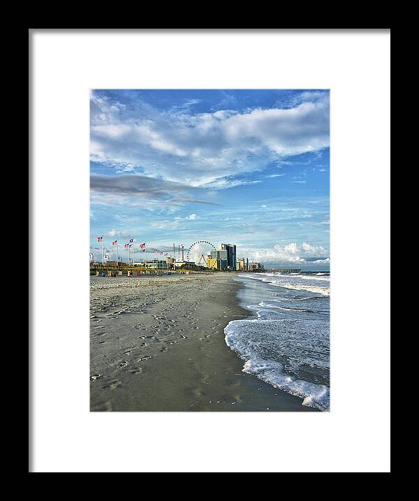 Myrtle Framed Print featuring the photograph Myrtle Beach South Carolina #4 by Brendan Reals