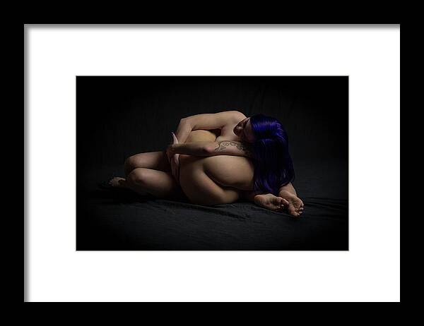 Sexy Framed Print featuring the photograph Nude #4 by La Bella Vita Boudoir