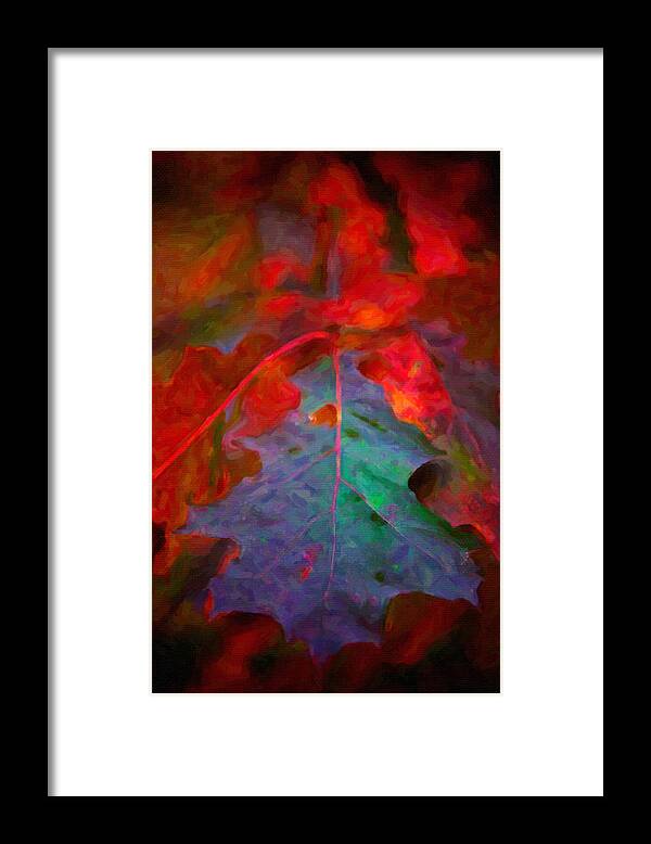 Oak Framed Print featuring the painting Oak Leaf #4 by Prince Andre Faubert