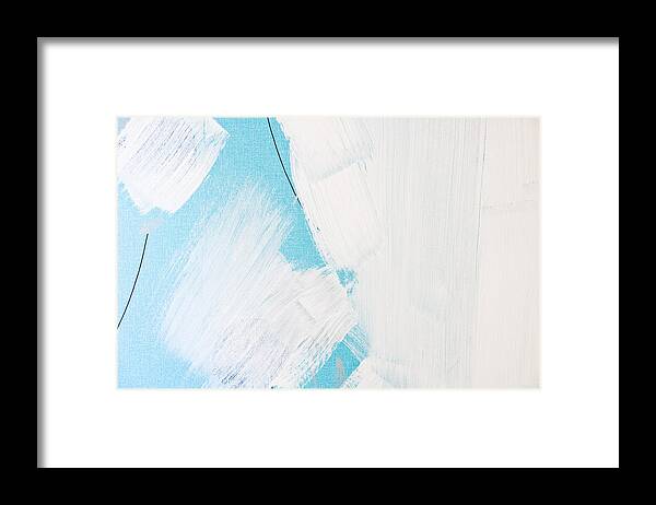 Abstract Framed Print featuring the photograph Paint marks #4 by Tom Gowanlock