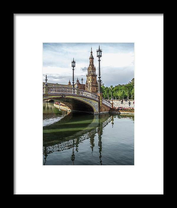 Andalusia Framed Print featuring the photograph Plaza De Espana #4 by Usha Peddamatham