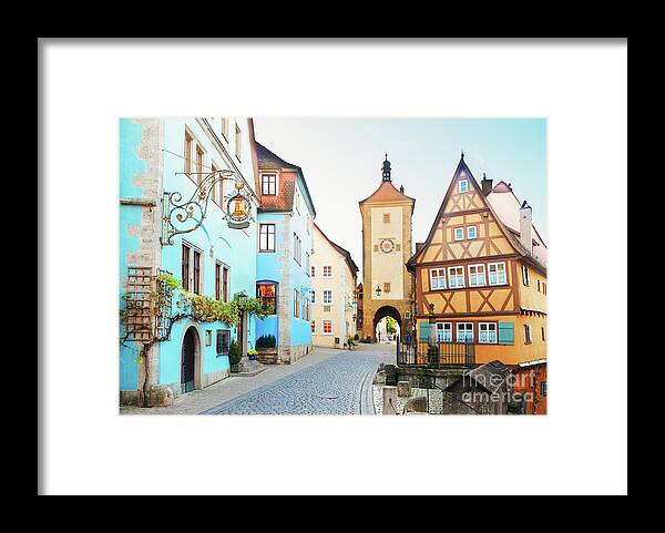 Rothenburg Framed Print featuring the photograph Rothenburg ob der Tauber, Germany #4 by Anastasy Yarmolovich