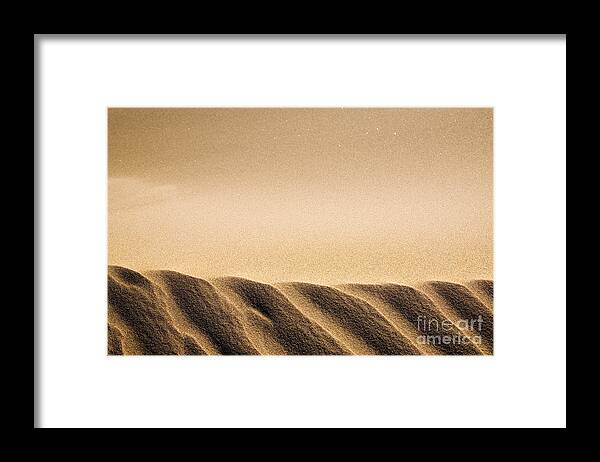 Abstract Framed Print featuring the photograph Sand dunes #4 by Kati Finell