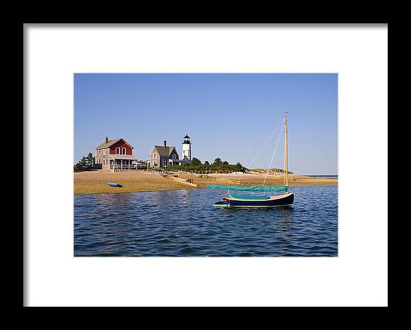 Sandy Neck Framed Print featuring the photograph Sandy Neck Lighthouse #2 by Charles Harden