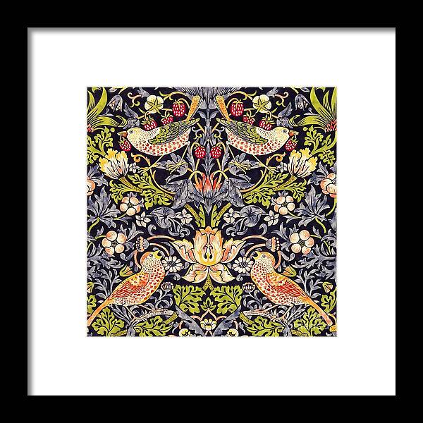 William Morris Framed Print featuring the painting Strawberry Thief by William Morris
