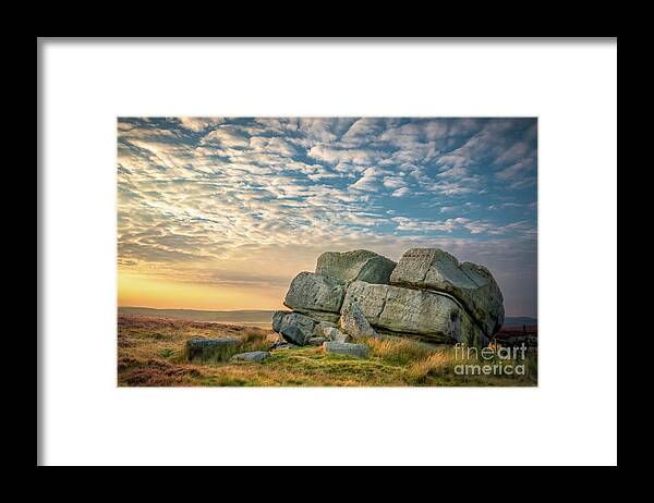 Airedale Framed Print featuring the photograph Sunset by Hitching Stone by Mariusz Talarek