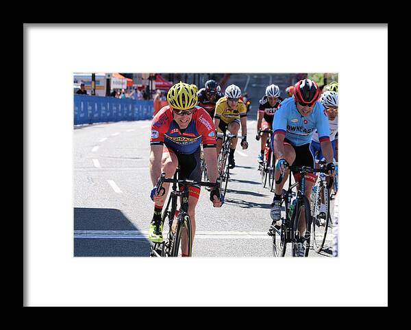Cycle Racing Framed Print featuring the photograph Team ERRACE #4 by Donn Ingemie