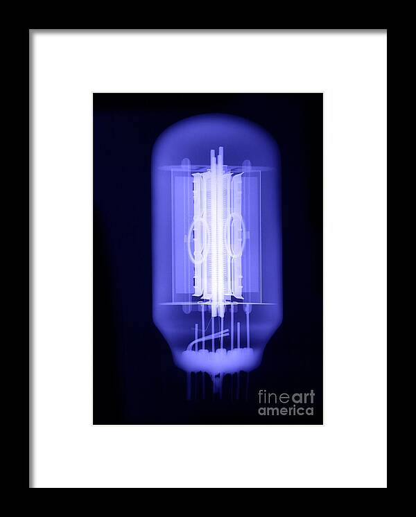 X-ray Framed Print featuring the photograph Vacuum Tube #4 by Ted Kinsman