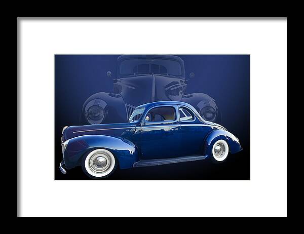 40 Framed Print featuring the photograph 40 Ford Coupe by Jim Hatch