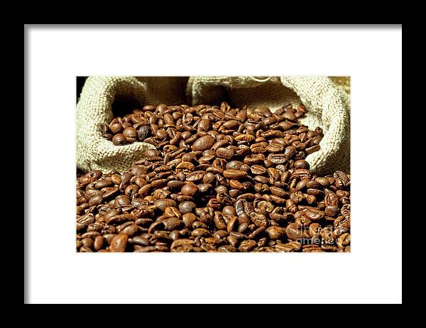 Espresso Framed Print featuring the photograph Espresso And Coffee Grain #41 by Gualtiero Boffi