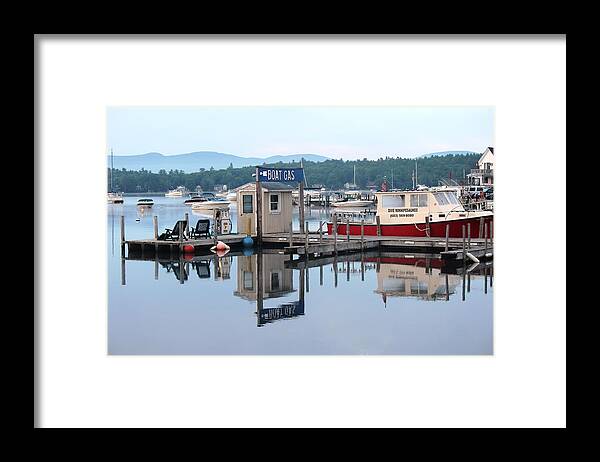 Fog Framed Print featuring the photograph Wolfeboro NH #42 by Donn Ingemie