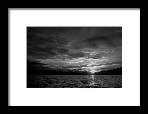 Beautiful Framed Print featuring the photograph Beautiful landscape scenes at lake jocassee south carolina #43 by Alex Grichenko