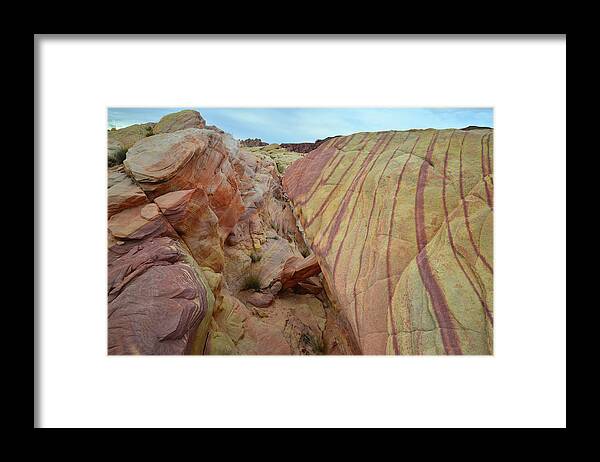 Valley Of Fire State Park Framed Print featuring the photograph Multicolored Sandstone in Valley of Fire #43 by Ray Mathis