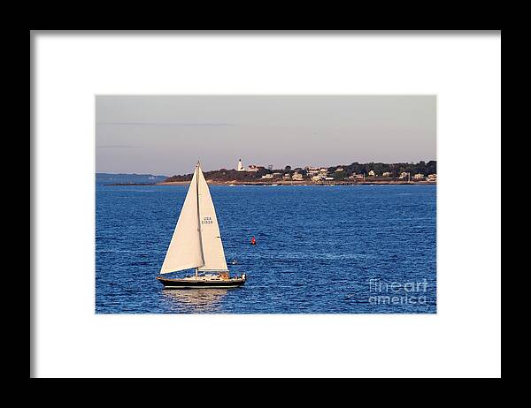 Sunrise Framed Print featuring the photograph Marblehead MA #46 by Donn Ingemie