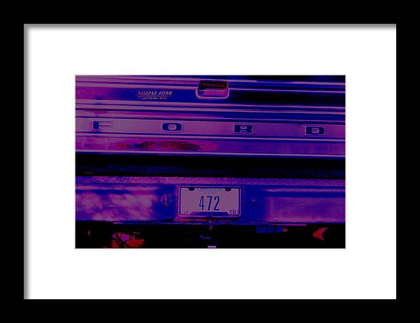 Ford Framed Print featuring the digital art 472 by Lisa Johnston