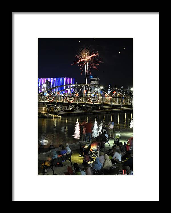 4th Of July Framed Print featuring the photograph 4th Of July 2017 Canalside Buffalo NY 40 by Michael Frank Jr