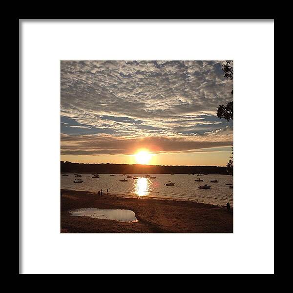 Sunset Framed Print featuring the photograph 4th Of July Sunset by Amy Coomber Eberhardt