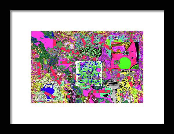 Walter Paul Bebirian Framed Print featuring the digital art 5-24-2015dabc by Walter Paul Bebirian