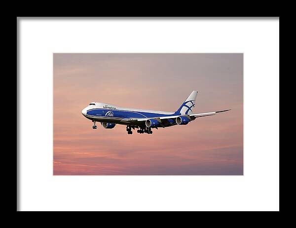 Air Bridge Cargo Framed Print featuring the photograph Air Bridge Cargo Boeing 747-8F #5 by Smart Aviation