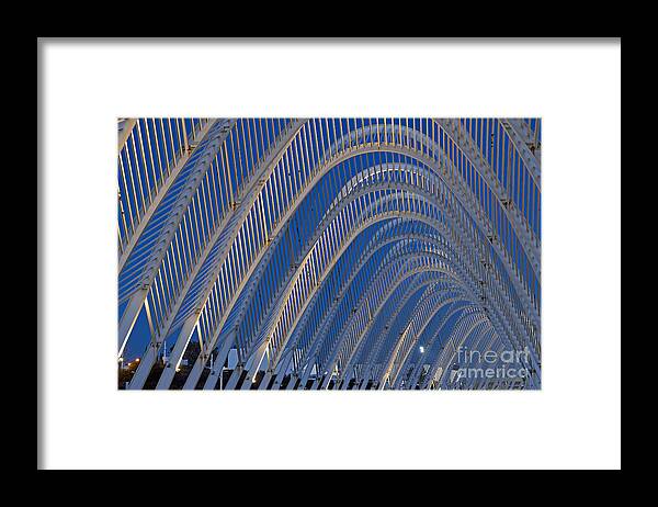 Olympic Framed Print featuring the photograph Archway in Olympic stadium in Athens #10 by George Atsametakis
