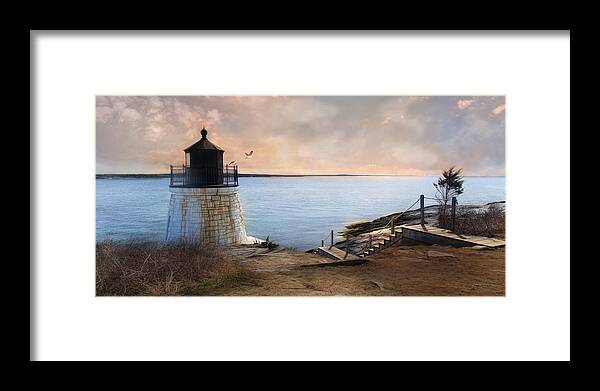Lighthouse Framed Print featuring the photograph Castle Hill Light #5 by Robin-Lee Vieira