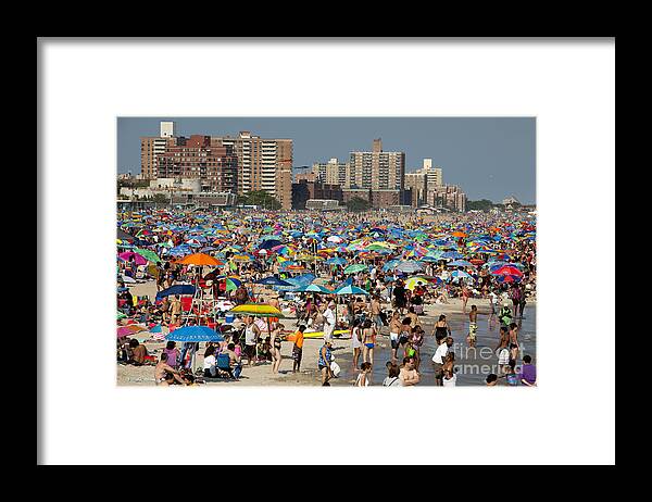 Coney Island Framed Print featuring the photograph Coney Island - New York City #5 by Anthony Totah