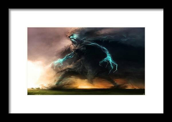 Creature Framed Print featuring the digital art Creature #5 by Maye Loeser