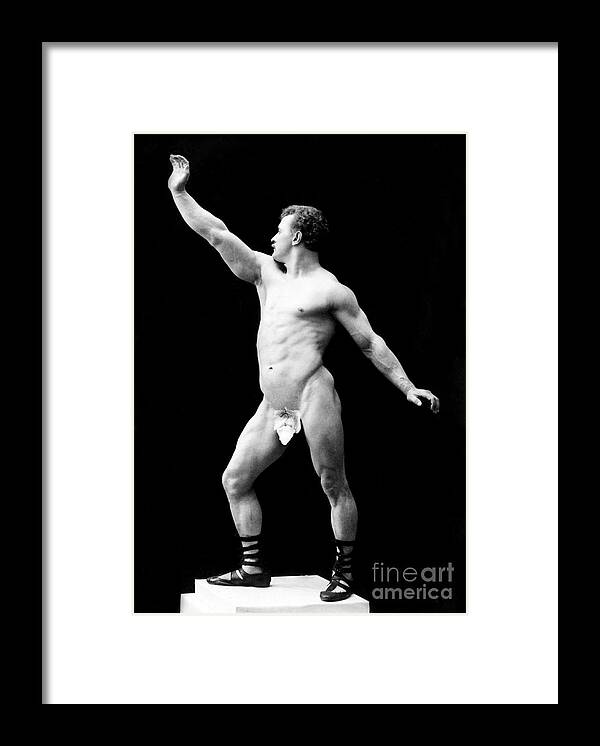 Erotica Framed Print featuring the photograph Eugen Sandow, Father Of Modern #5 by Science Source