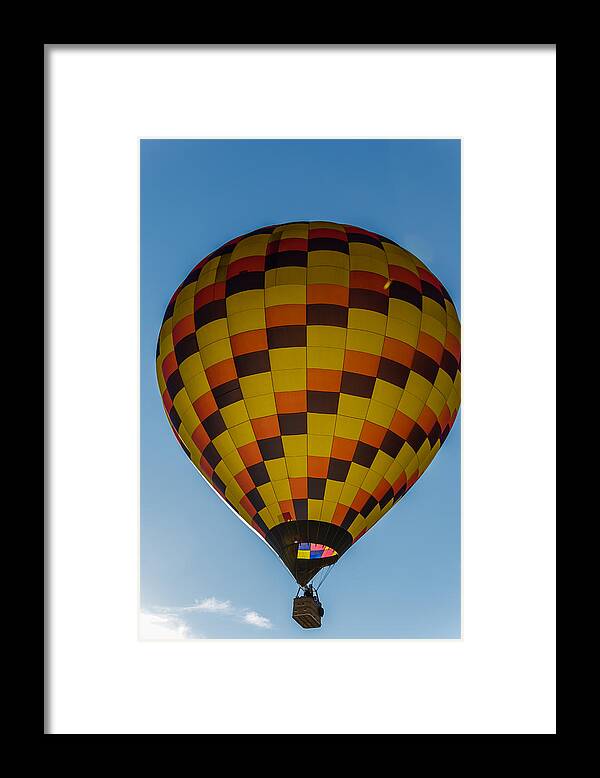  Framed Print featuring the photograph Hot air balloon #5 by SAURAVphoto Online Store